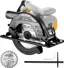 DEKOPRO Sierra Circular 1200W, Hoja de sierra 165mm(24T), 4800 RPM