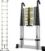 gymount Escalera Telescópica de Aluminio 3,8m