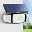 intelamp Foco Solar Exterior 3 Cabezales